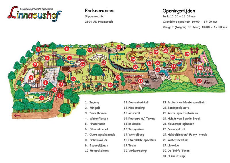 plattegrond linnaeushof