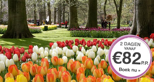 2-, of 3-daags Keukenhof Arrangement bij Fletcher Hotels