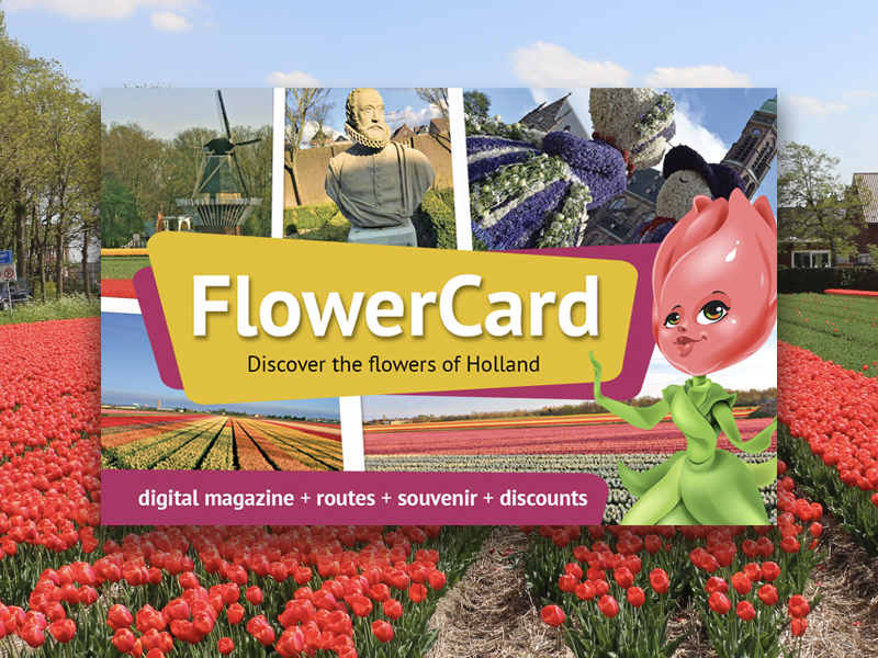 FlowerCard de leukste korting tijdens je bezoek aan de bloemen in