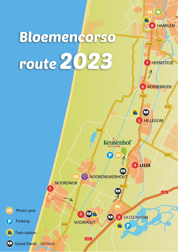 Route Bloemencorso 2023